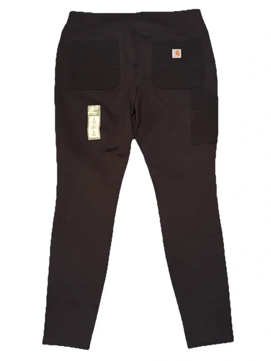 Womens Sz L (12/14) CARHARTT  Force Fitted Midweight Utility Leggings Black - Picture 2 of 7